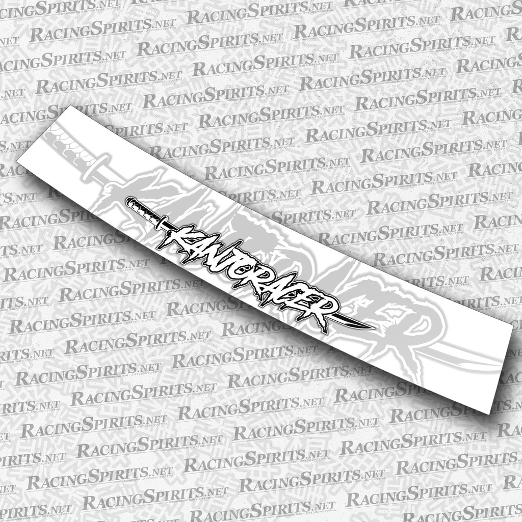 BANNER KANJORACER — Bianco e nero