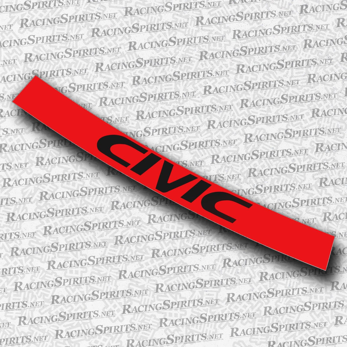 BANNER CIVIC 6ª GENERAZIONE (EK/EJ) — Rosso / Nero