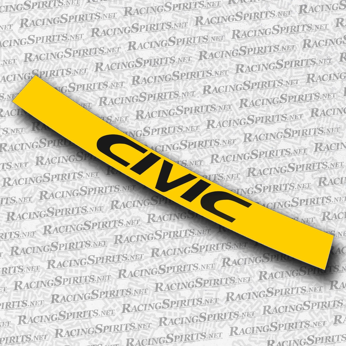 BANNER CIVIC 6ª GENERAZIONE (EK/EJ) — Giallo / Nero