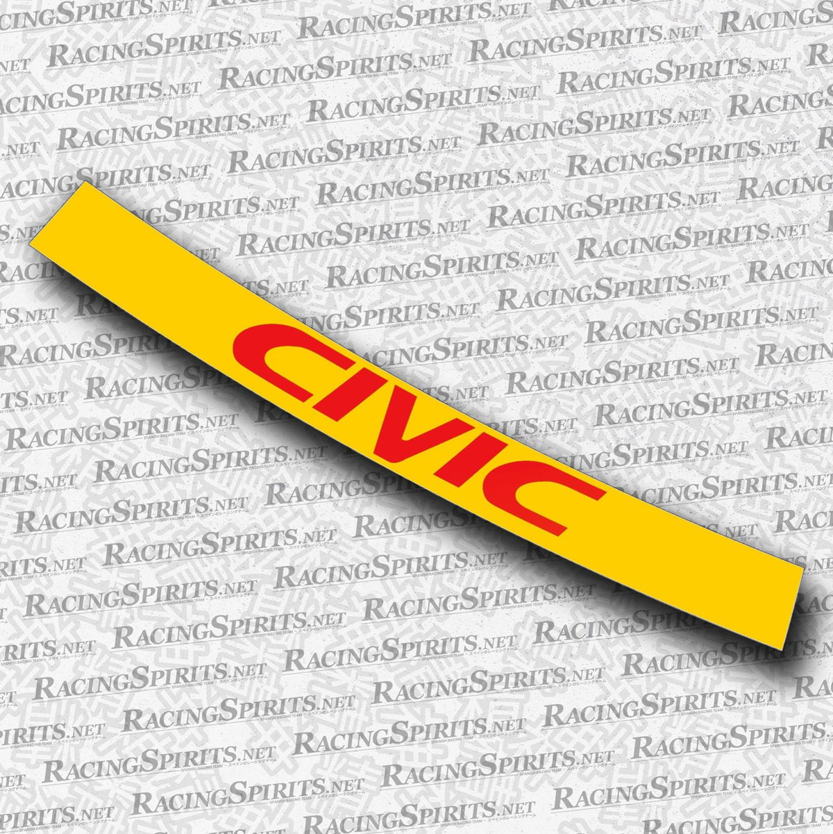 BANNER CIVIC 6ª GENERAZIONE (EK/EJ) — Giallo / Rosso