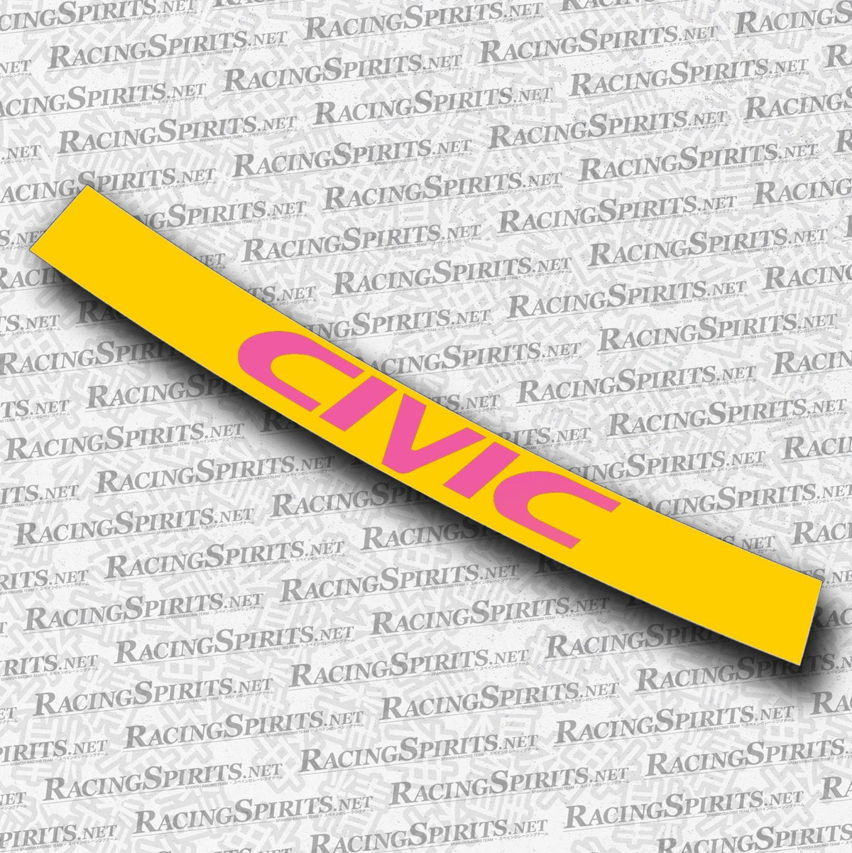 BANNER CIVIC 6ª GENERAZIONE (EK/EJ) — Giallo / Rosa