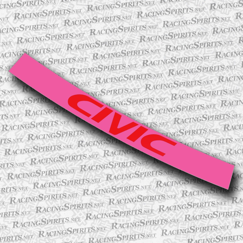 BANNER CIVIC 6ª GENERAZIONE (EK/EJ) — Rosa / Rosso