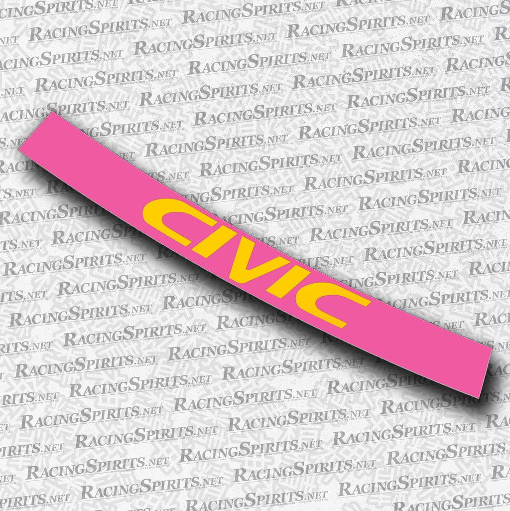 BANNER CIVIC 6ª GENERAZIONE (EK/EJ) — Rosa / Giallo