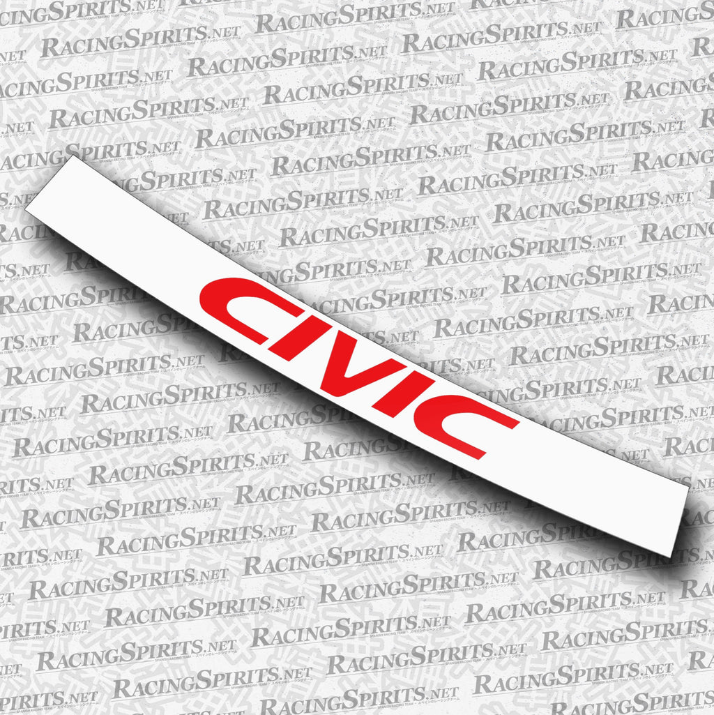 BANNER CIVIC 6ª GENERAZIONE (EK/EJ) — Bianco / Rosso