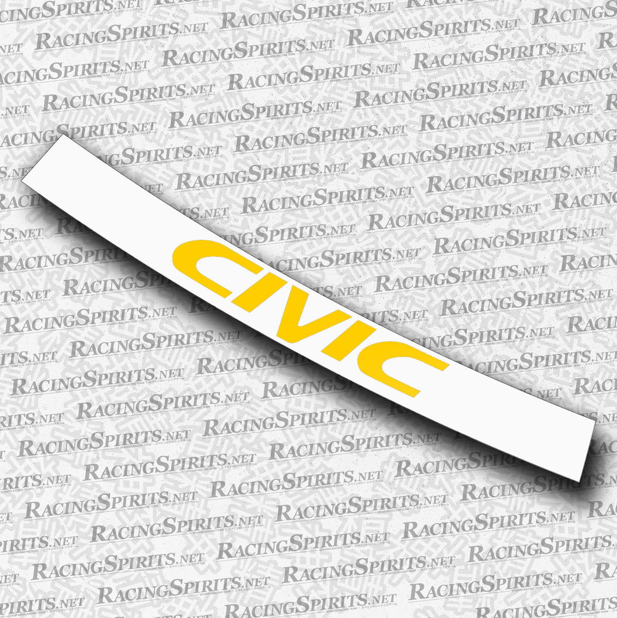 BANNER CIVIC 6ª GENERAZIONE (EK/EJ) — Bianco / Giallo