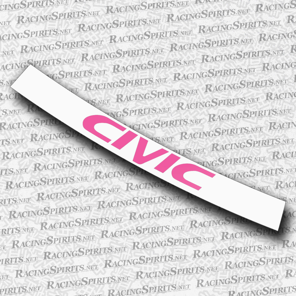 BANNER CIVIC 6ª GENERAZIONE (EK/EJ) — Bianco / Rosa