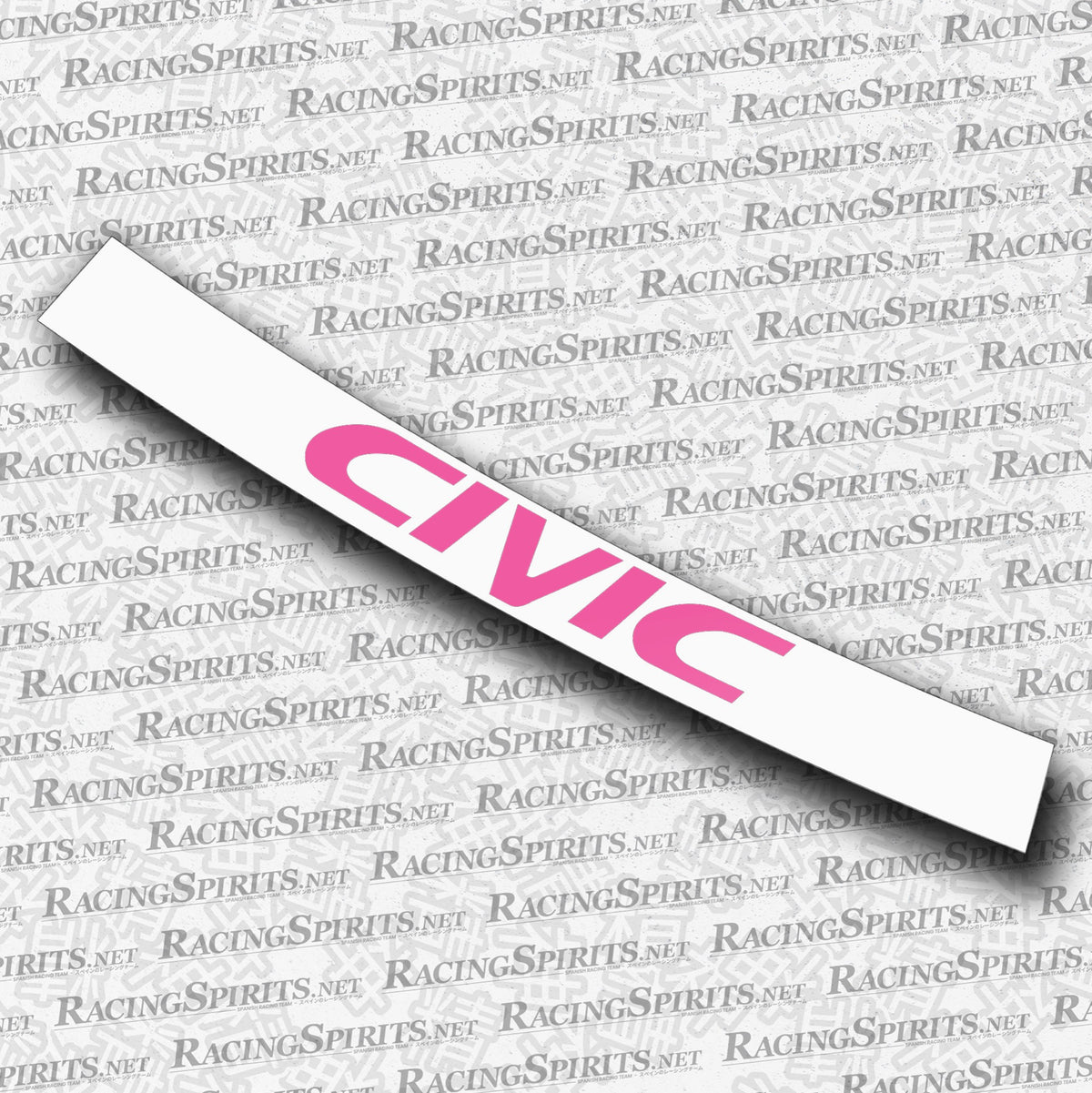 BANNER CIVIC 6ª GENERAZIONE (EK/EJ) — Bianco / Rosa