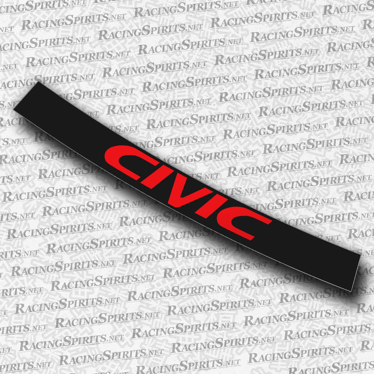 BANNER CIVIC 6ª GENERAZIONE (EK/EJ) — Nero / Rosso