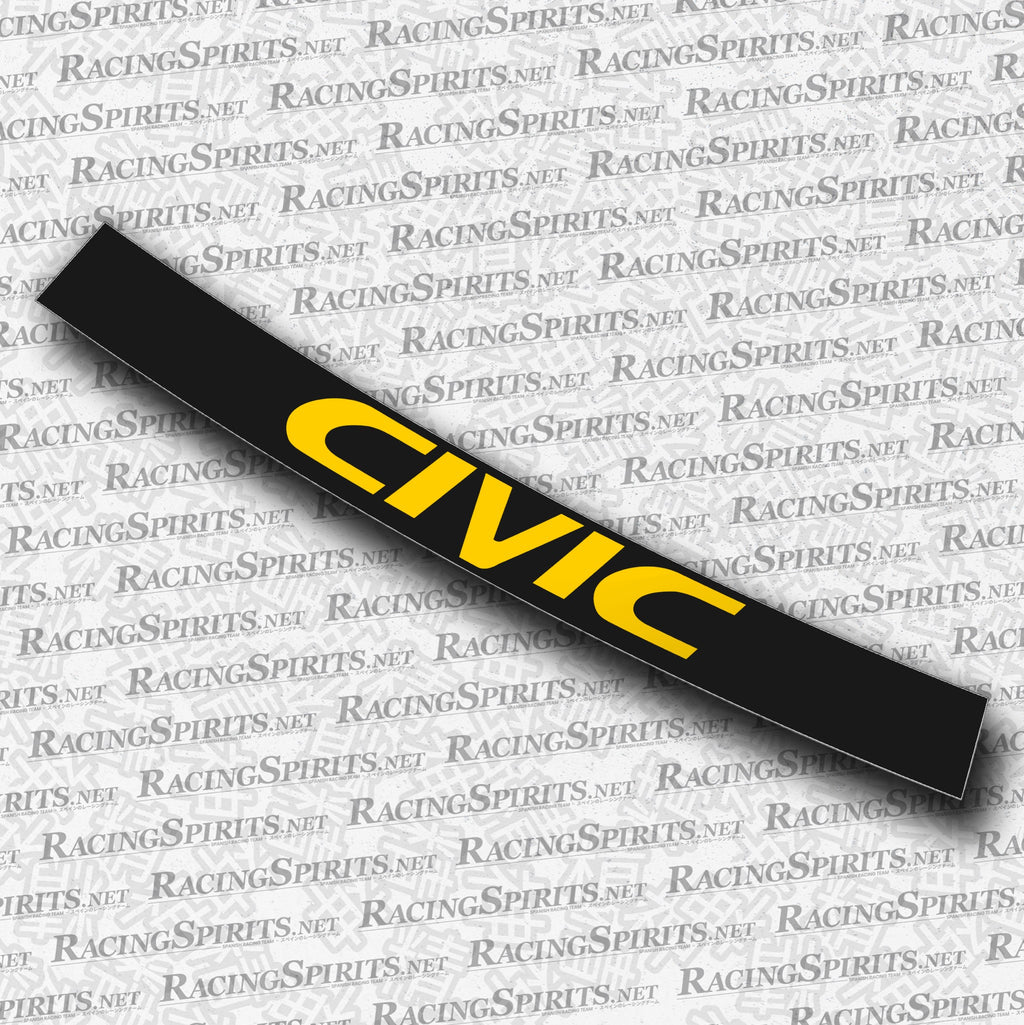 BANNER CIVIC 6ª GENERAZIONE (EK/EJ) — Nero / Giallo