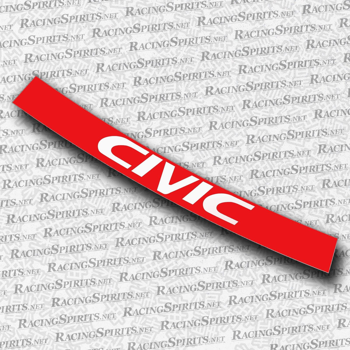 BANNER CIVIC 6ª GENERAZIONE (EK/EJ) — Rosso / Bianco