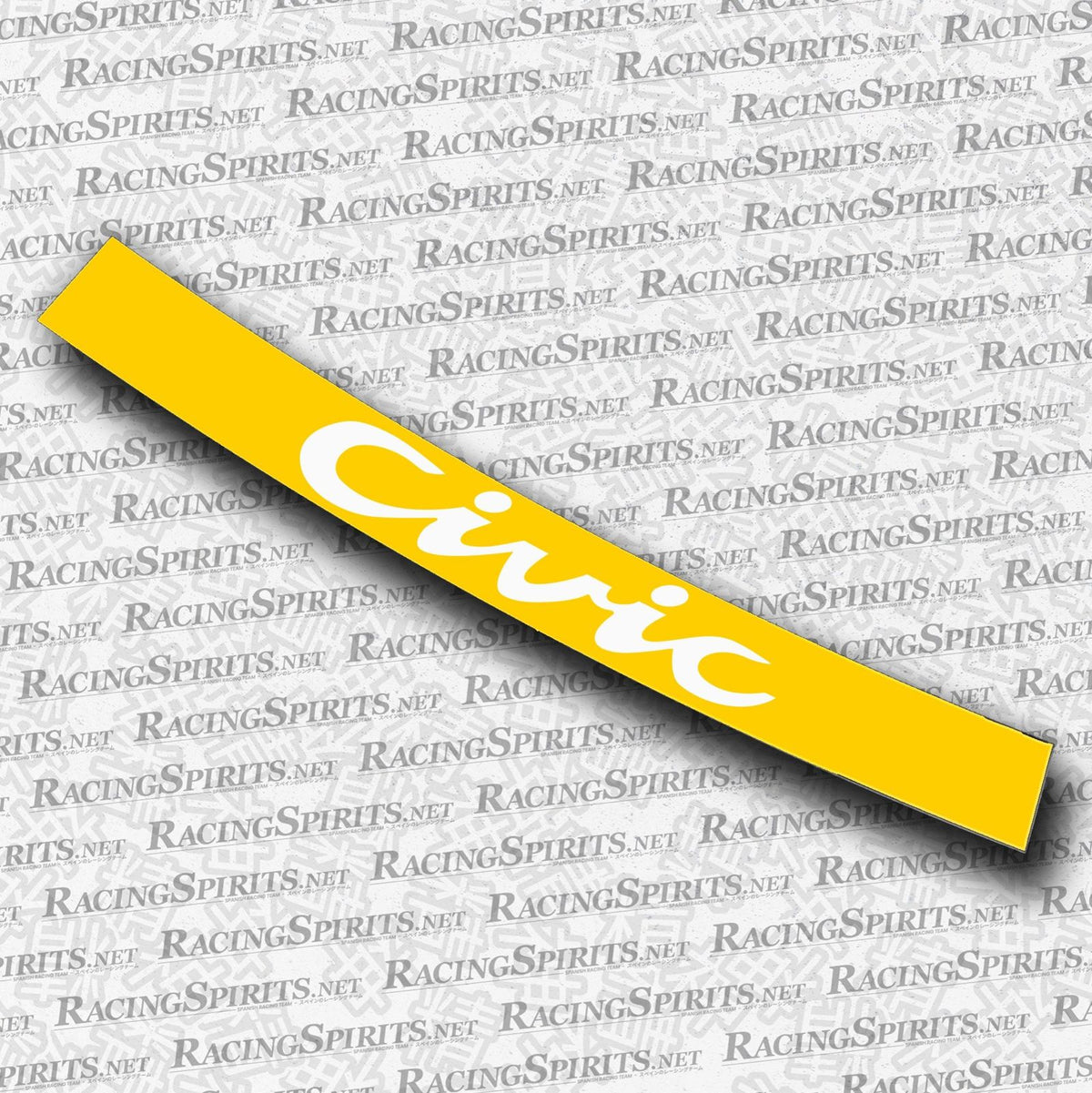 BANNER CIVIC 5ª GENERAZIONE (EG/EH/EJ) — Giallo / Bianco