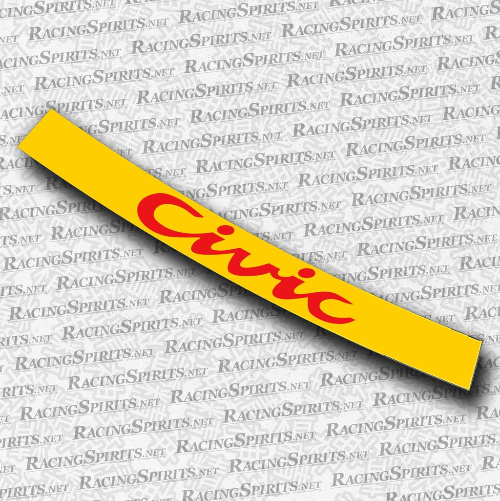 BANNER CIVIC 5ª GENERAZIONE (EG/EH/EJ) — Giallo / Rosso