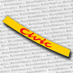BANNER CIVIC 5ª GENERAZIONE (EG/EH/EJ) — Giallo / Rosso