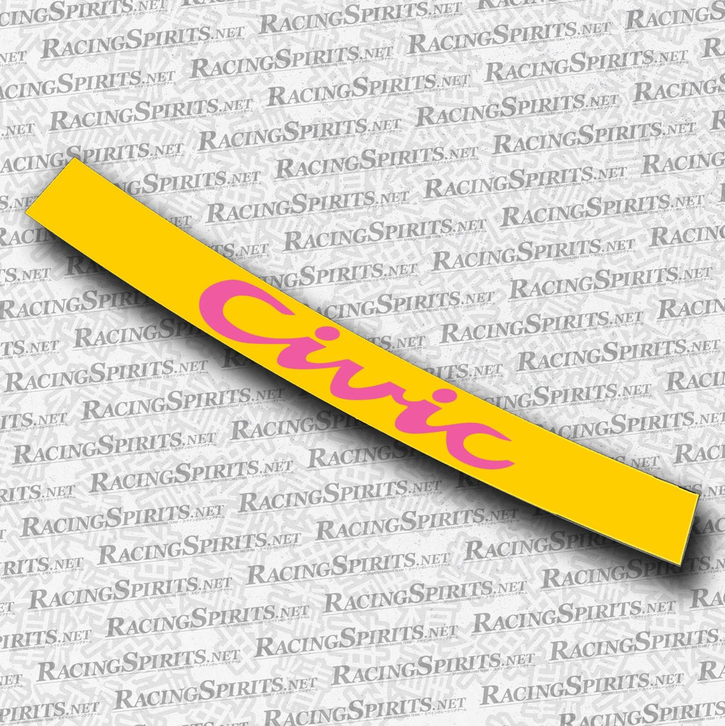 BANNER CIVIC 5ª GENERAZIONE (EG/EH/EJ) — Giallo / Rosa