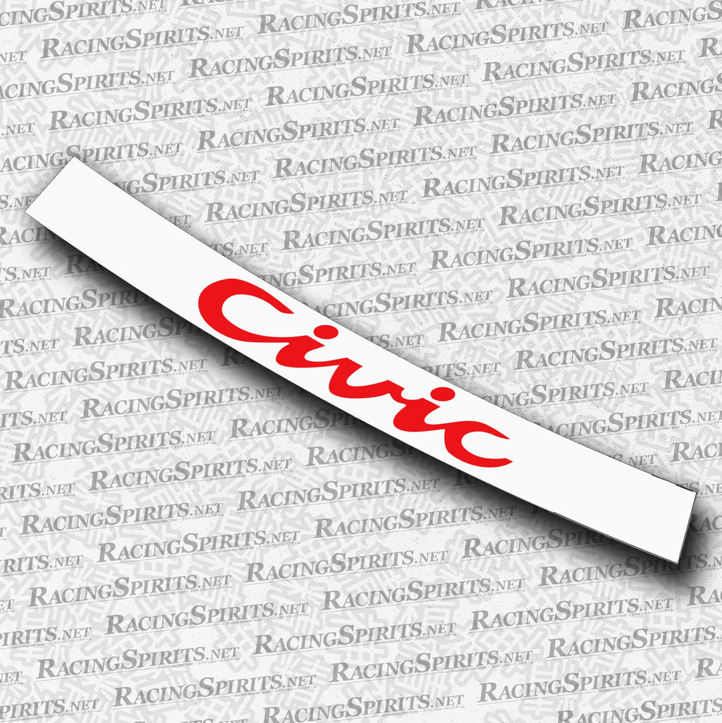 BANNER CIVIC 5ª GENERAZIONE (EG/EH/EJ) — Bianco / Rosso