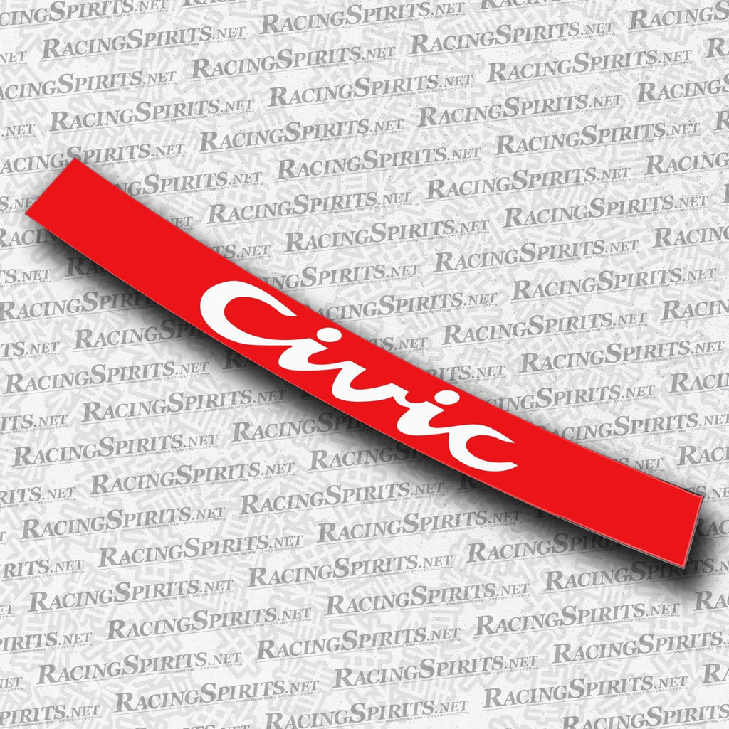BANNER CIVIC 5ª GENERAZIONE (EG/EH/EJ) — Rosso / Bianco