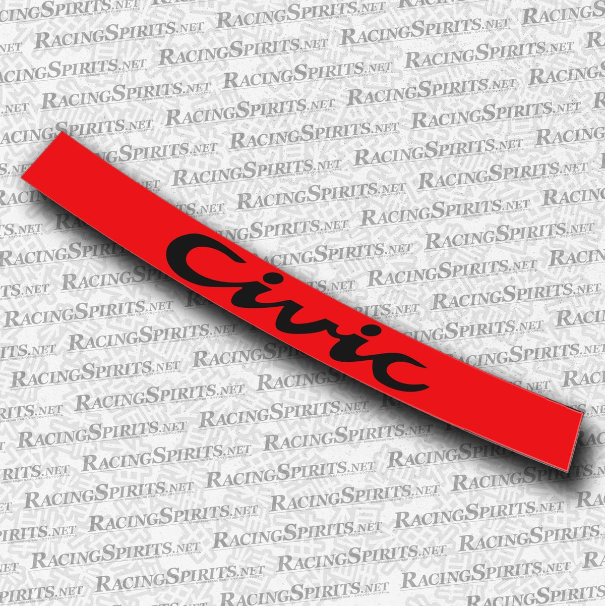 BANNER CIVIC 5ª GENERAZIONE (EG/EH/EJ) — Rosso / Nero