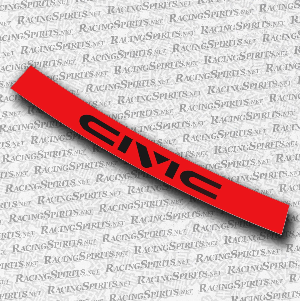 BANNER CIVIC 4ª GENERAZIONE (ED/EF/EC) — Rosso / Nero