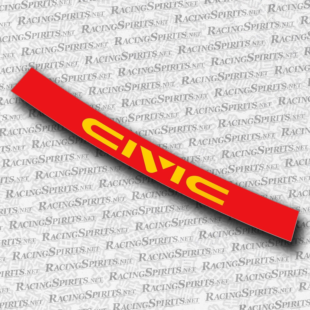 BANNER CIVIC 4ª GENERAZIONE (ED/EF/EC) — Rosso / Giallo