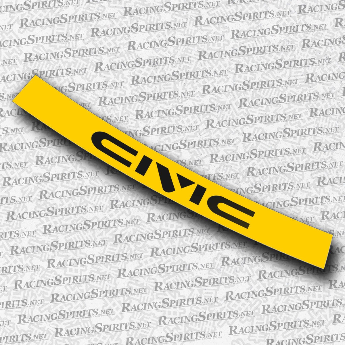 BANNER CIVIC 4ª GENERAZIONE (ED/EF/EC) — Giallo / Nero
