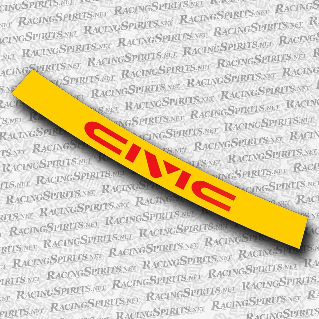 BANNER CIVIC 4ª GENERAZIONE (ED/EF/EC) — Giallo / Rosso