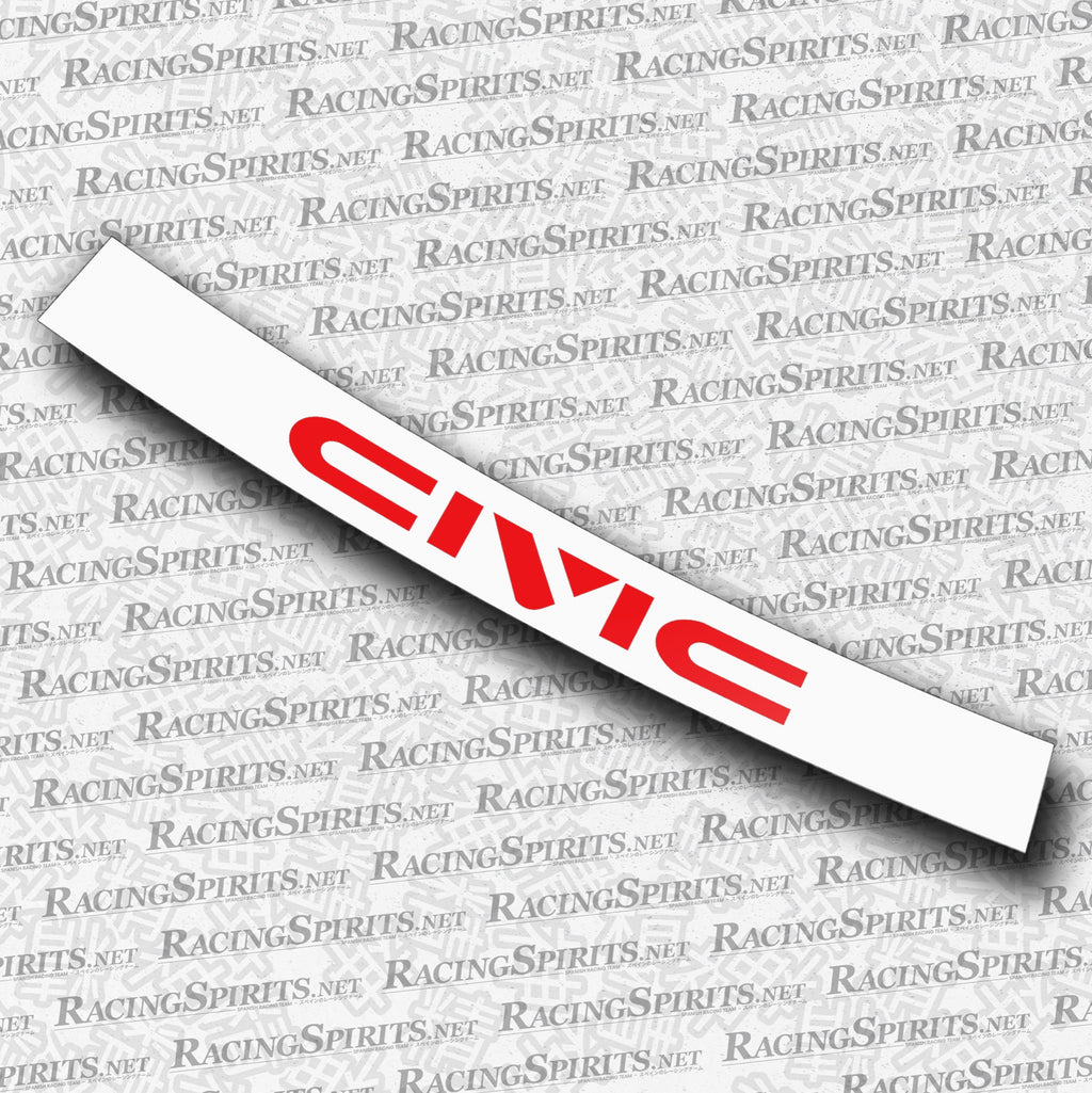 BANNER CIVIC 4ª GENERAZIONE (ED/EF/EC) — Bianco / Rosso