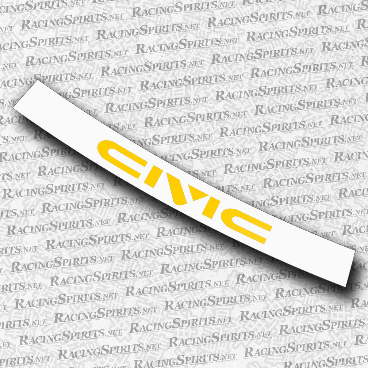BANNER CIVIC 4ª GENERAZIONE (ED/EF/EC) — Bianco / Giallo