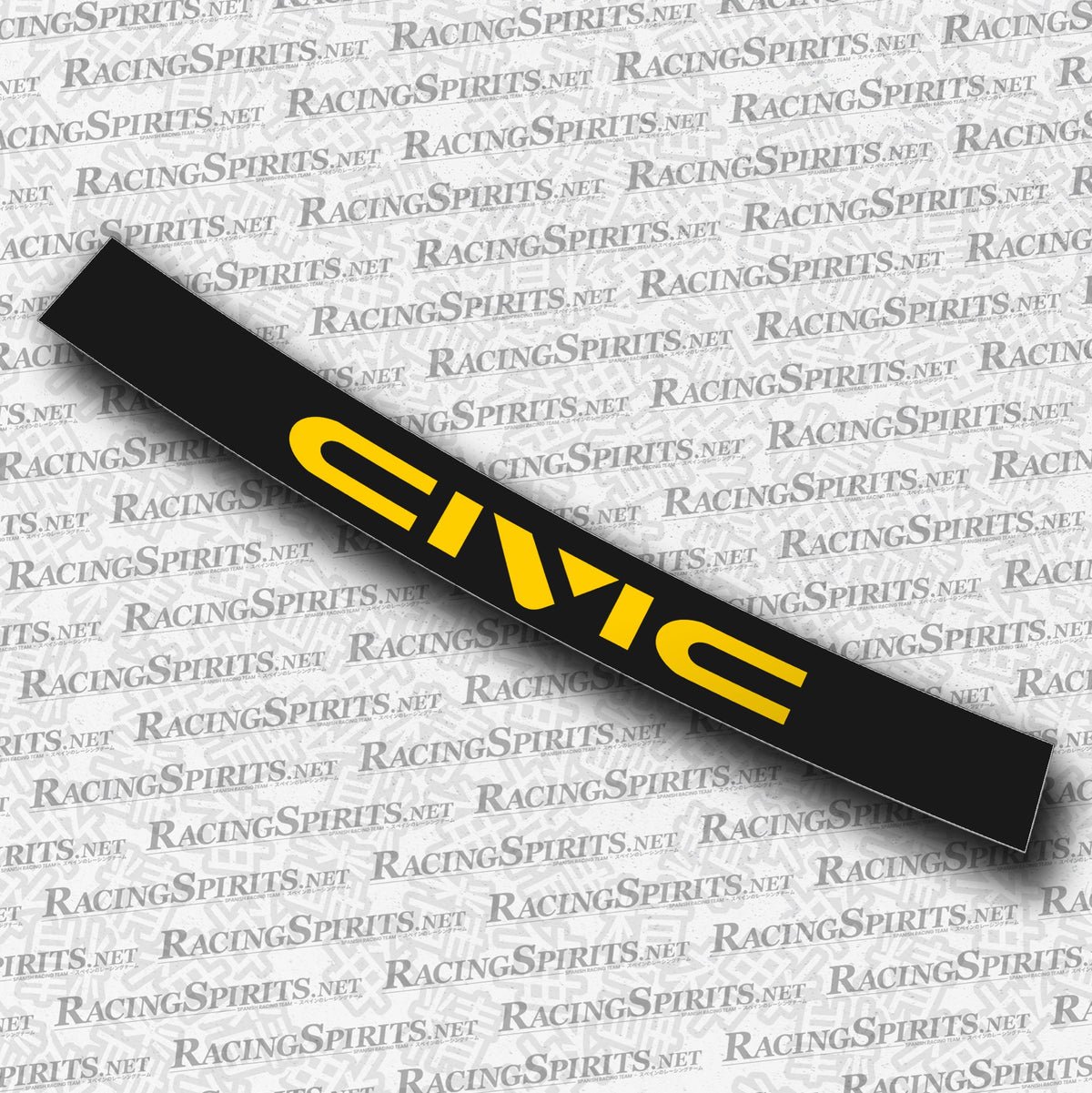 BANNER CIVIC 4ª GENERAZIONE (ED/EF/EC) — Nero / Giallo
