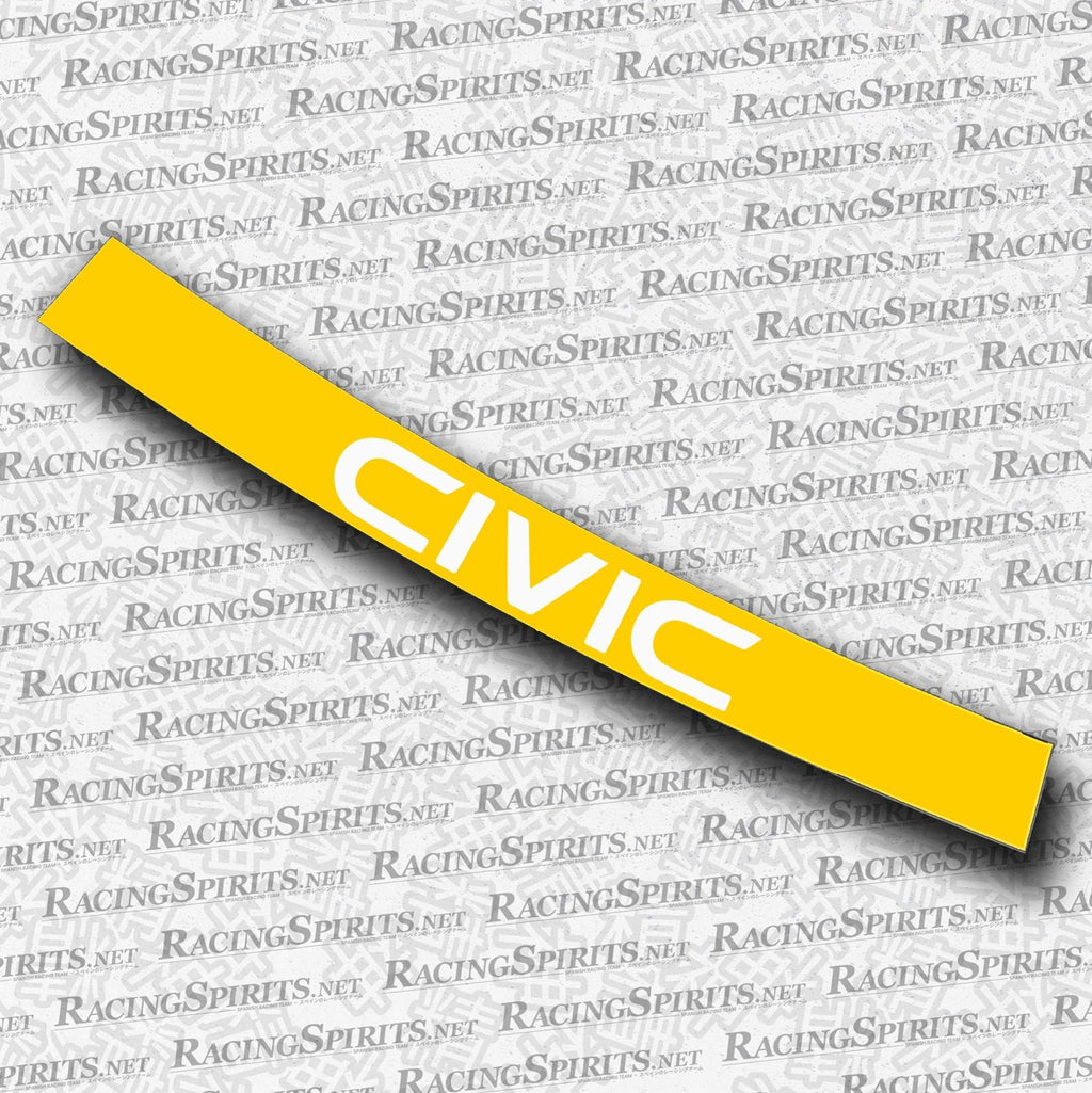 BANNER CIVIC 3ª GENERAZIONE (AG/AH/AT) — Giallo / Bianco