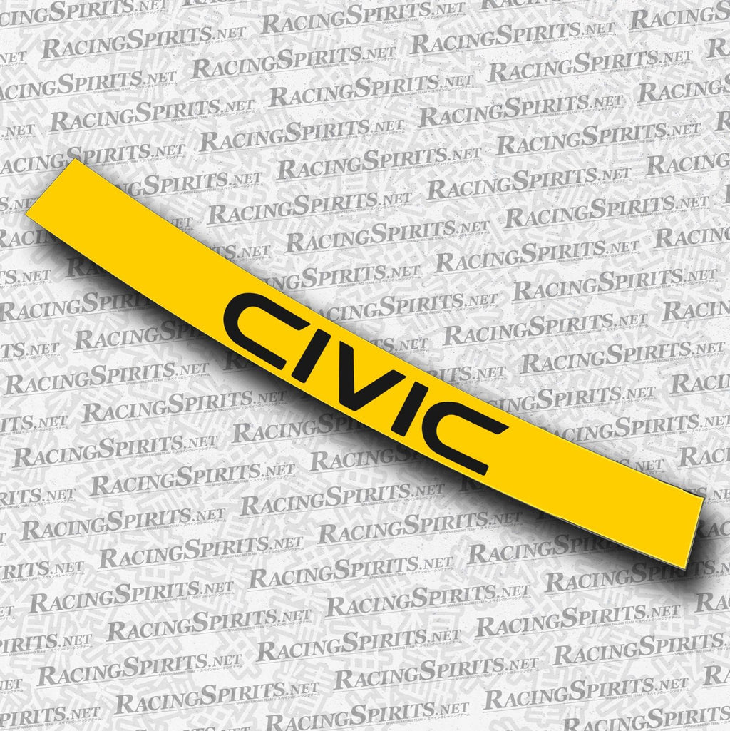 BANNER CIVIC 3ª GENERAZIONE (AG/AH/AT) — Giallo / Nero