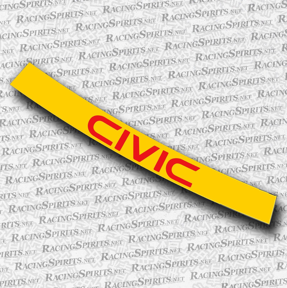 BANNER CIVIC 3ª GENERAZIONE (AG/AH/AT) — Giallo / Rosso