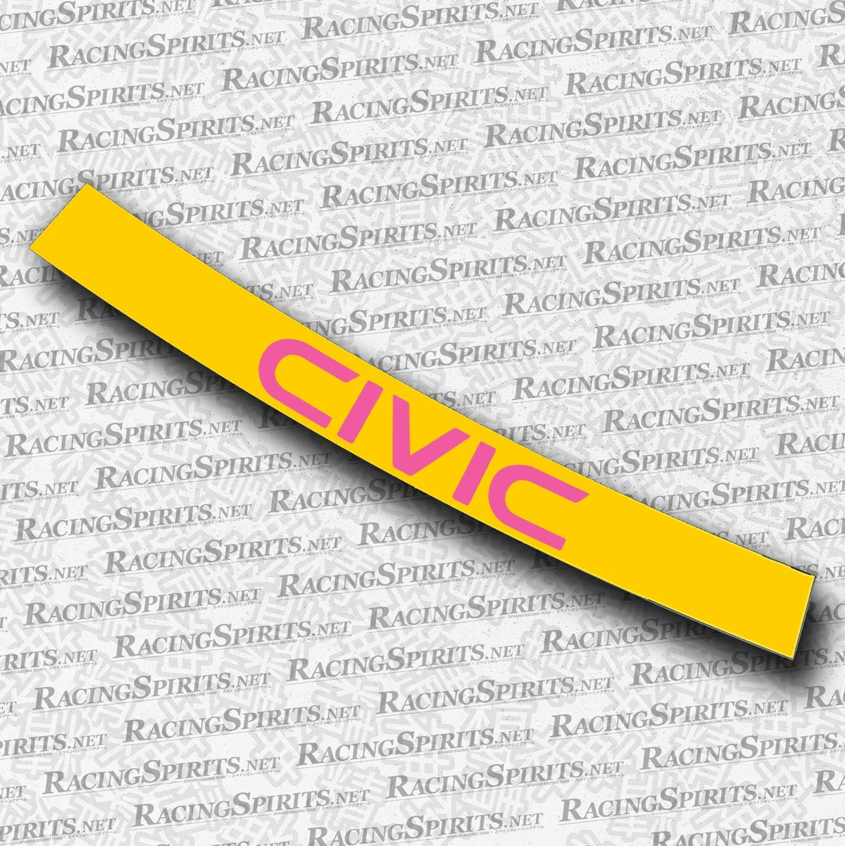 BANNER CIVIC 3ª GENERAZIONE (AG/AH/AT) — Giallo / Rosa