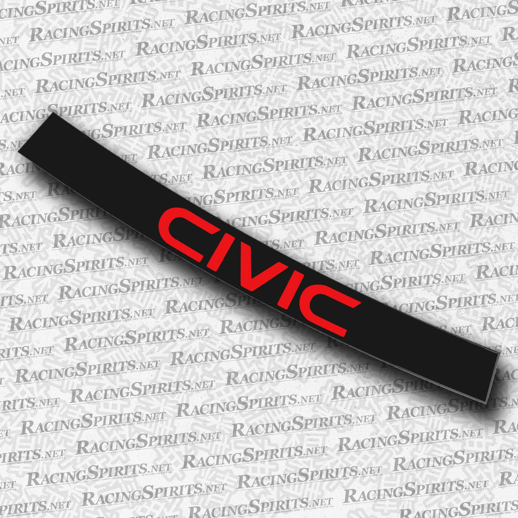 BANNER CIVIC 3ª GENERAZIONE (AG/AH/AT) — Nero / Rosso