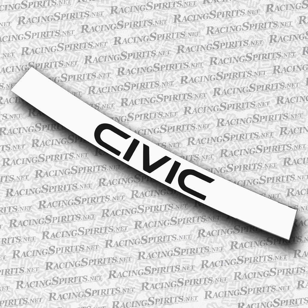 BANNER CIVIC 3ª GENERAZIONE (AG/AH/AT) — Bianco / Nero