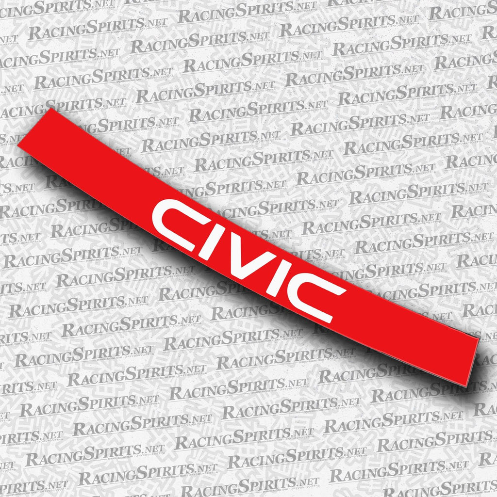 BANNER CIVIC 3ª GENERAZIONE (AG/AH/AT) — Rosso / Bianco