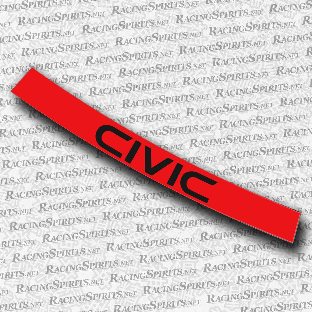 BANNER CIVIC 3ª GENERAZIONE (AG/AH/AT) — Rosso / Nero