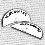 Stencil per pneumatici "YOKOHAMA ADVAN" riutilizzabile
