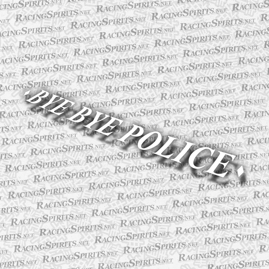 Adesivo Bye Bye Police