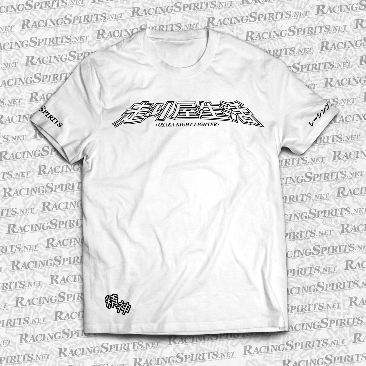T-SHIRT HASHIRIYA LIFE "走り屋生活" OSAKA NIGHT FIGHTER