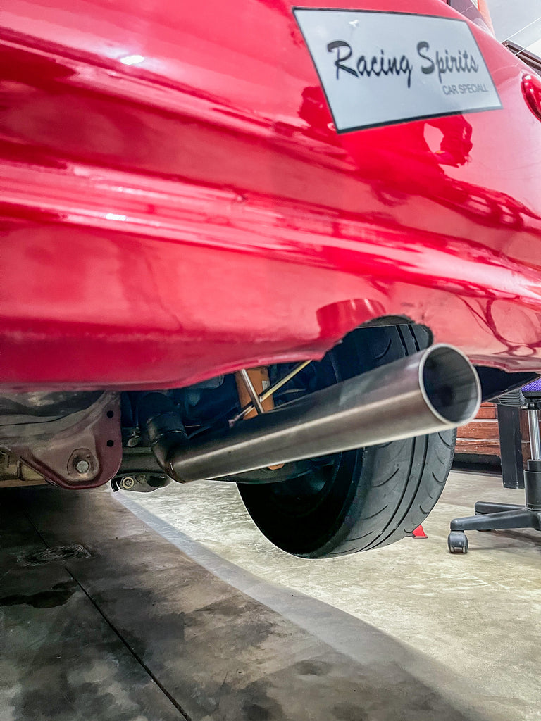 Rear Section Exhaust Straight Muffler Civic EF/EG/EK – RacingSpirits®